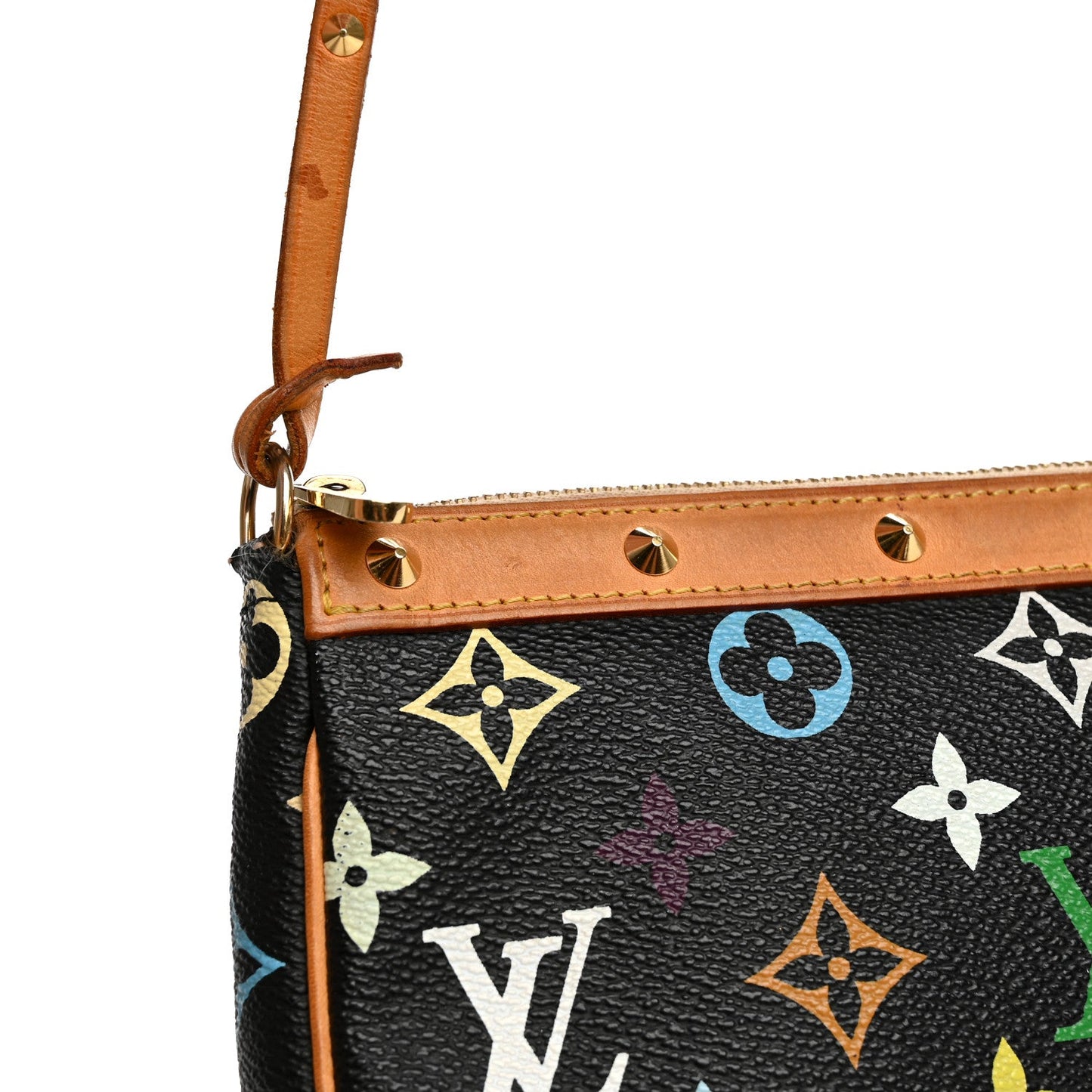 Monogram Multicolor Pochette Accessories Black