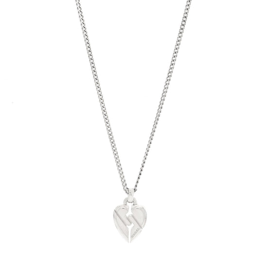Sterling Silver Knot Heart Pendant Necklace