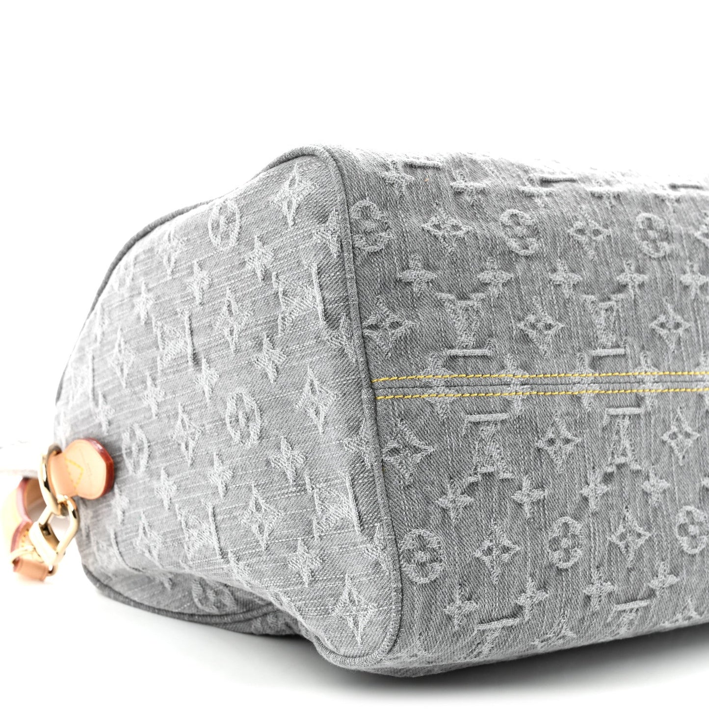 Monogram Denim Speedy Soft 30 Washed Gray