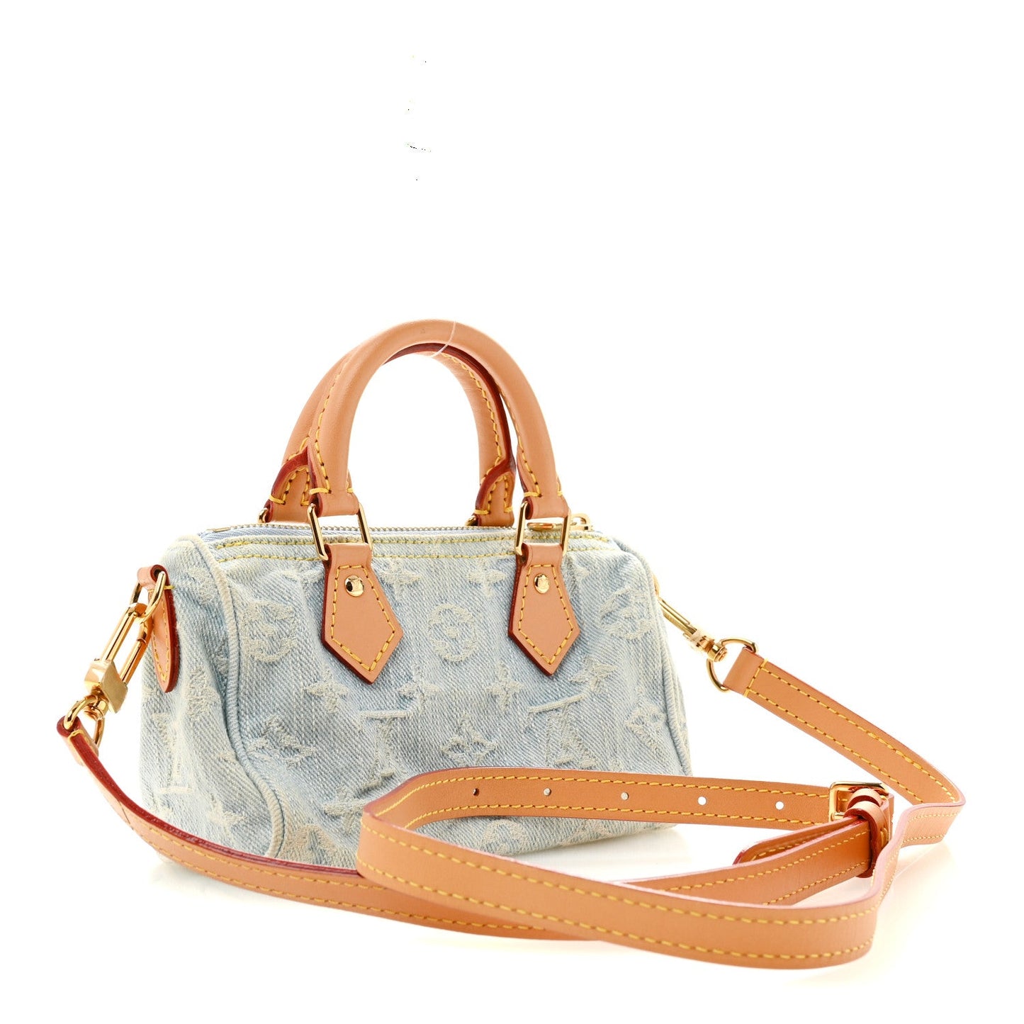 Monogram Denim Nano Speedy Sky Blue