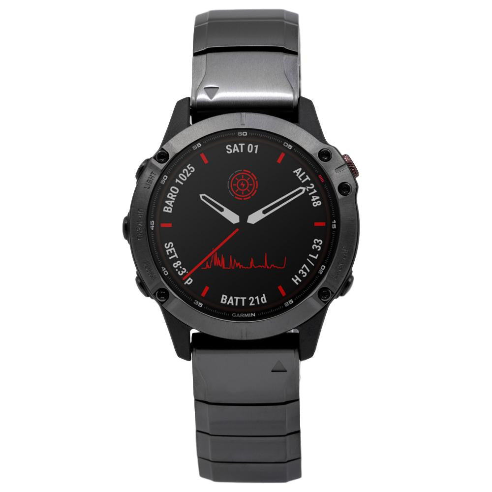 Garmin 010-02410-23 fēnix 6 - Pro Solar Edition Rechargeable battery Men's Watch