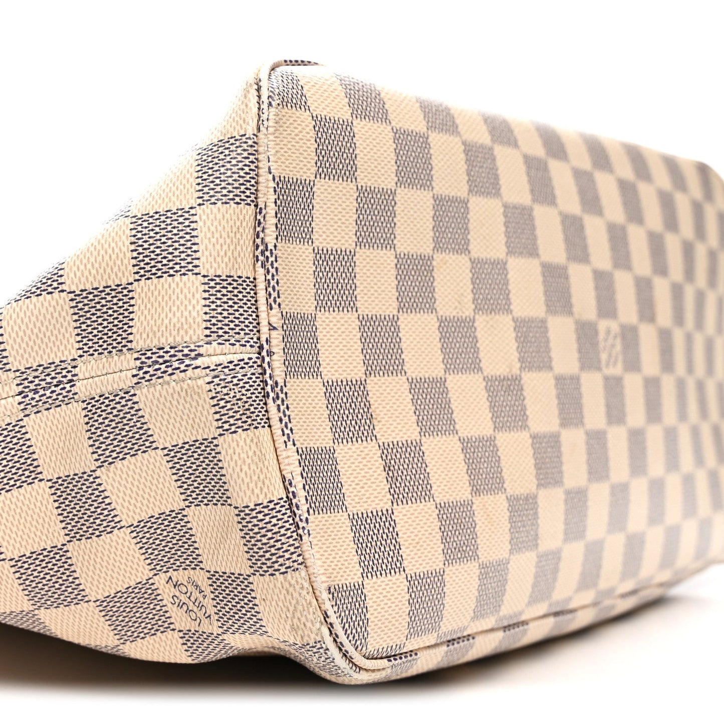 Damier Azur Braided Neverfull MM Orange