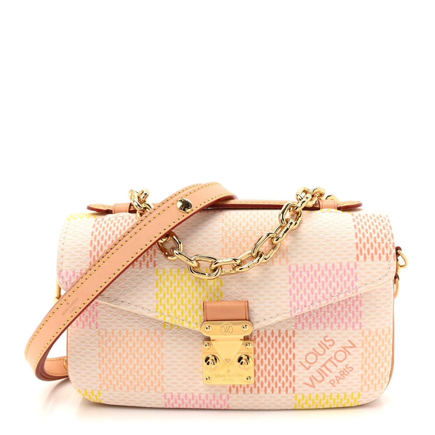 Damier Giant Pochette Metis East West Peach