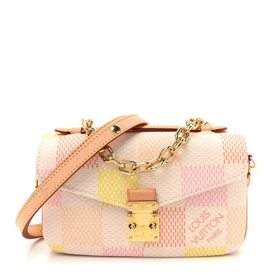 Damier Giant Pochette Metis East West Peach
