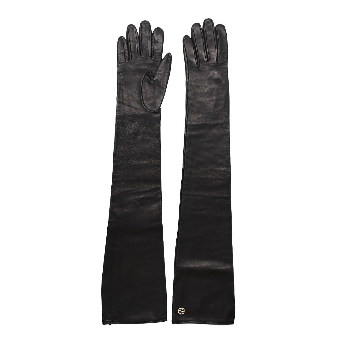Nappa Interlocking G Gloves 7 Black