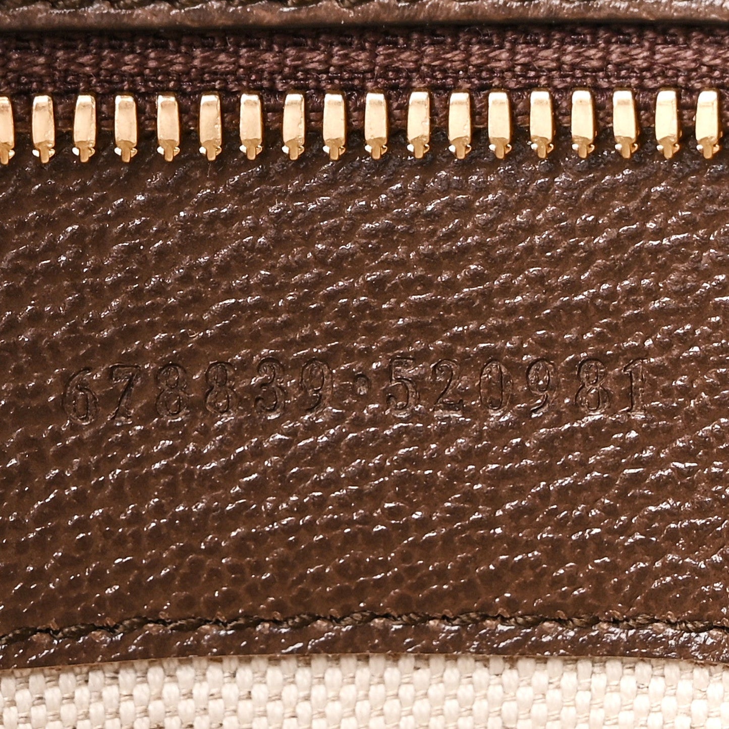 Monogram Jumbo GG Textured Dollar Calfskin Web Tote Bag Camel Ebony New Acero