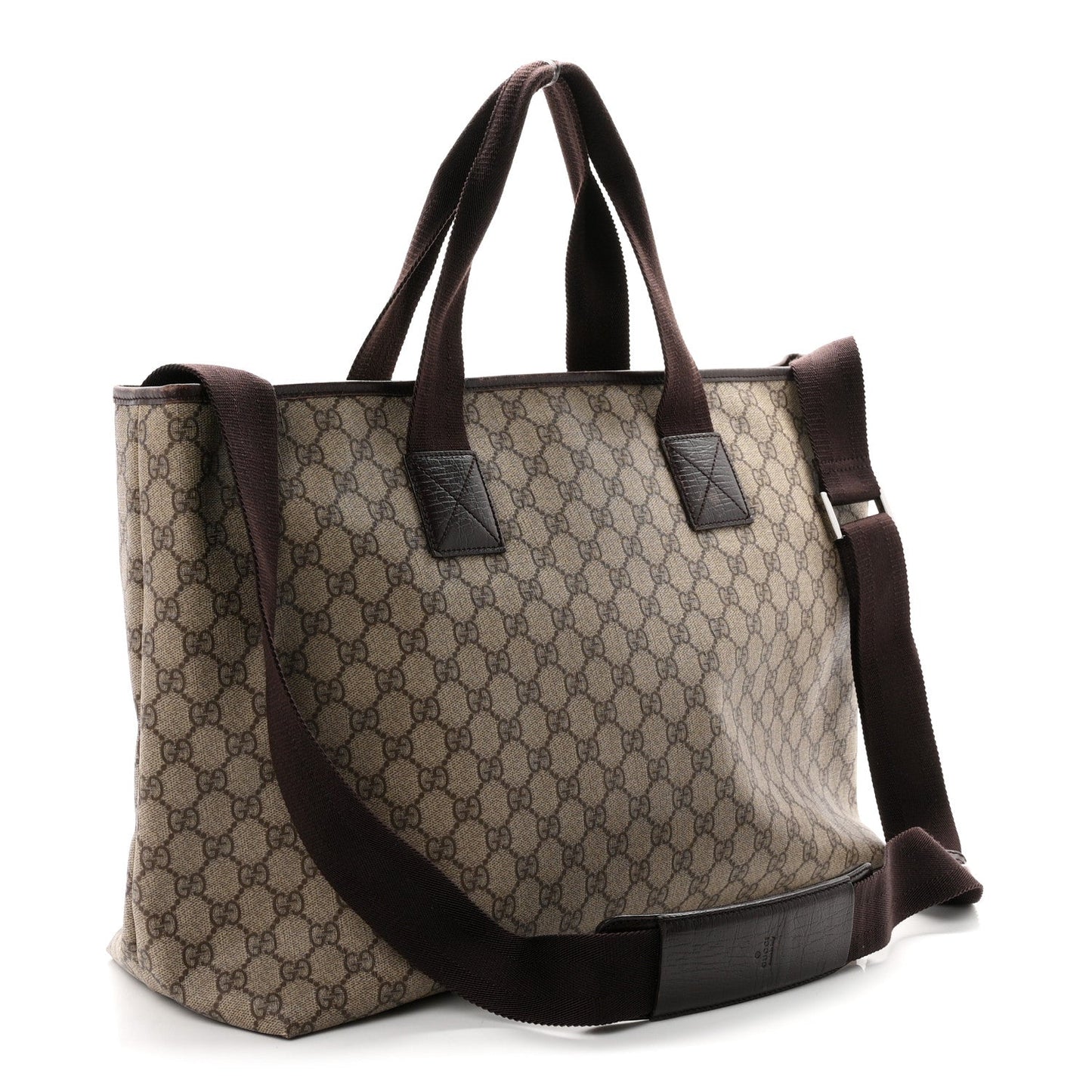 GG Plus Monogram Travel Bag Dark Brown