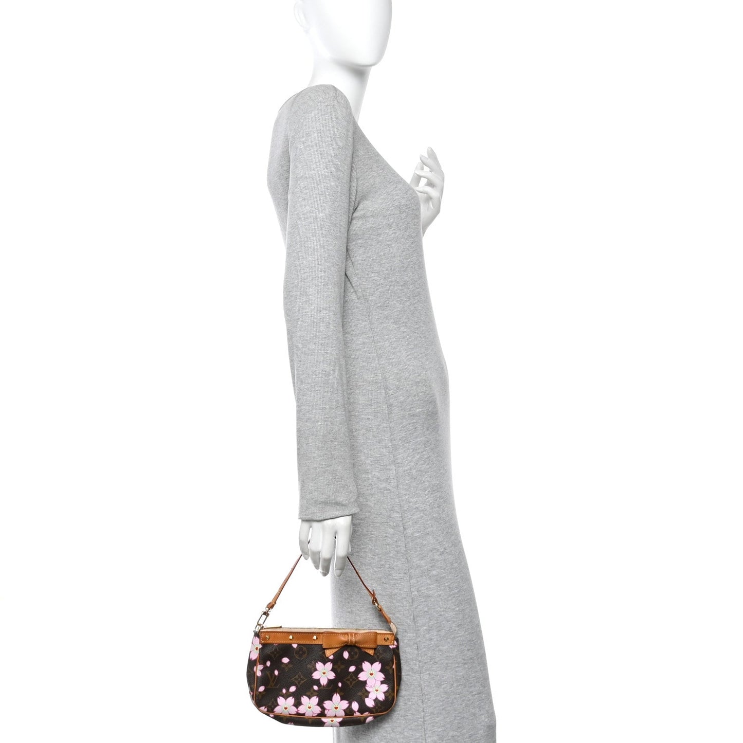 Monogram Cherry Blossom Pochette Accessories Brown