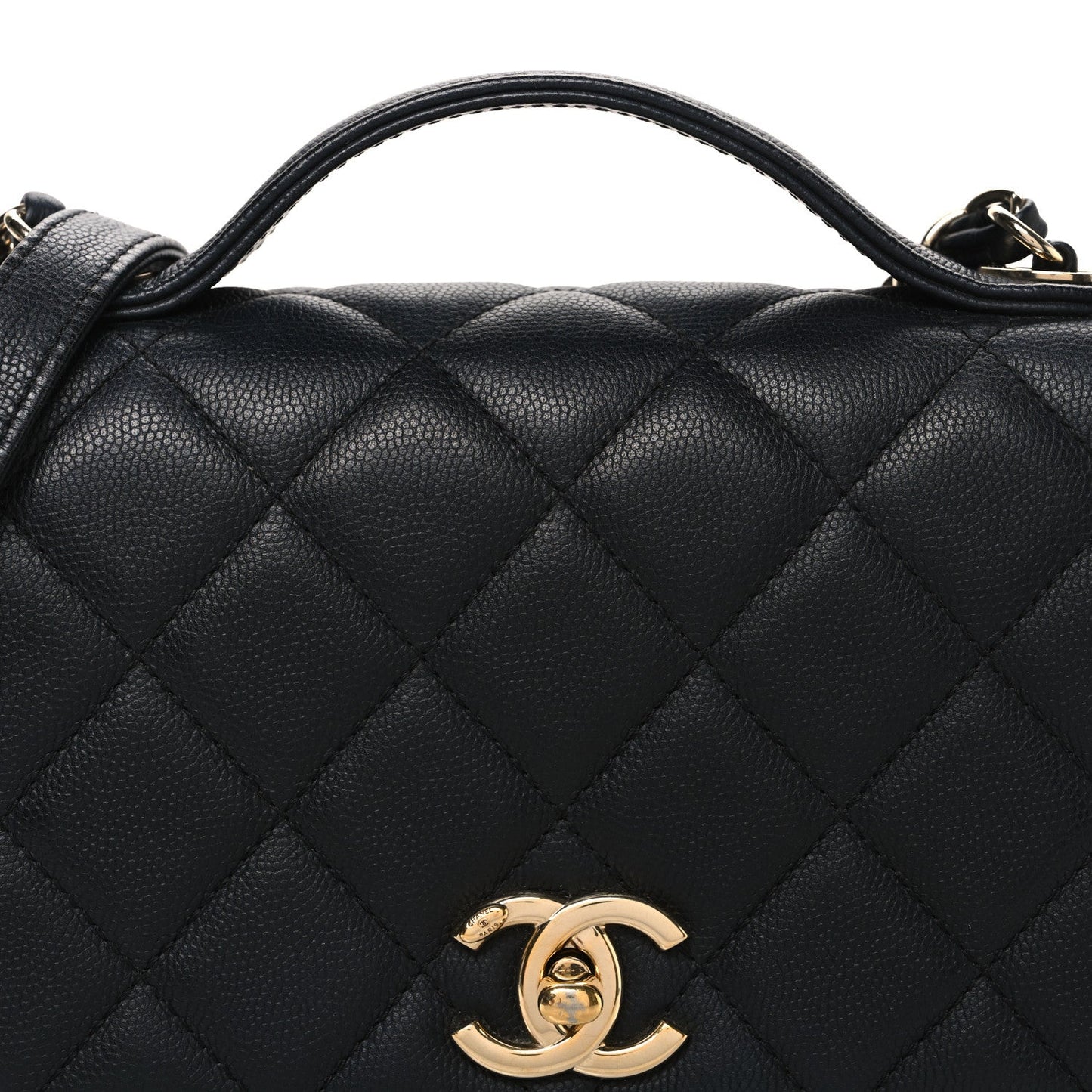 Caviar Quilted Medium Business Affinity Flap Black