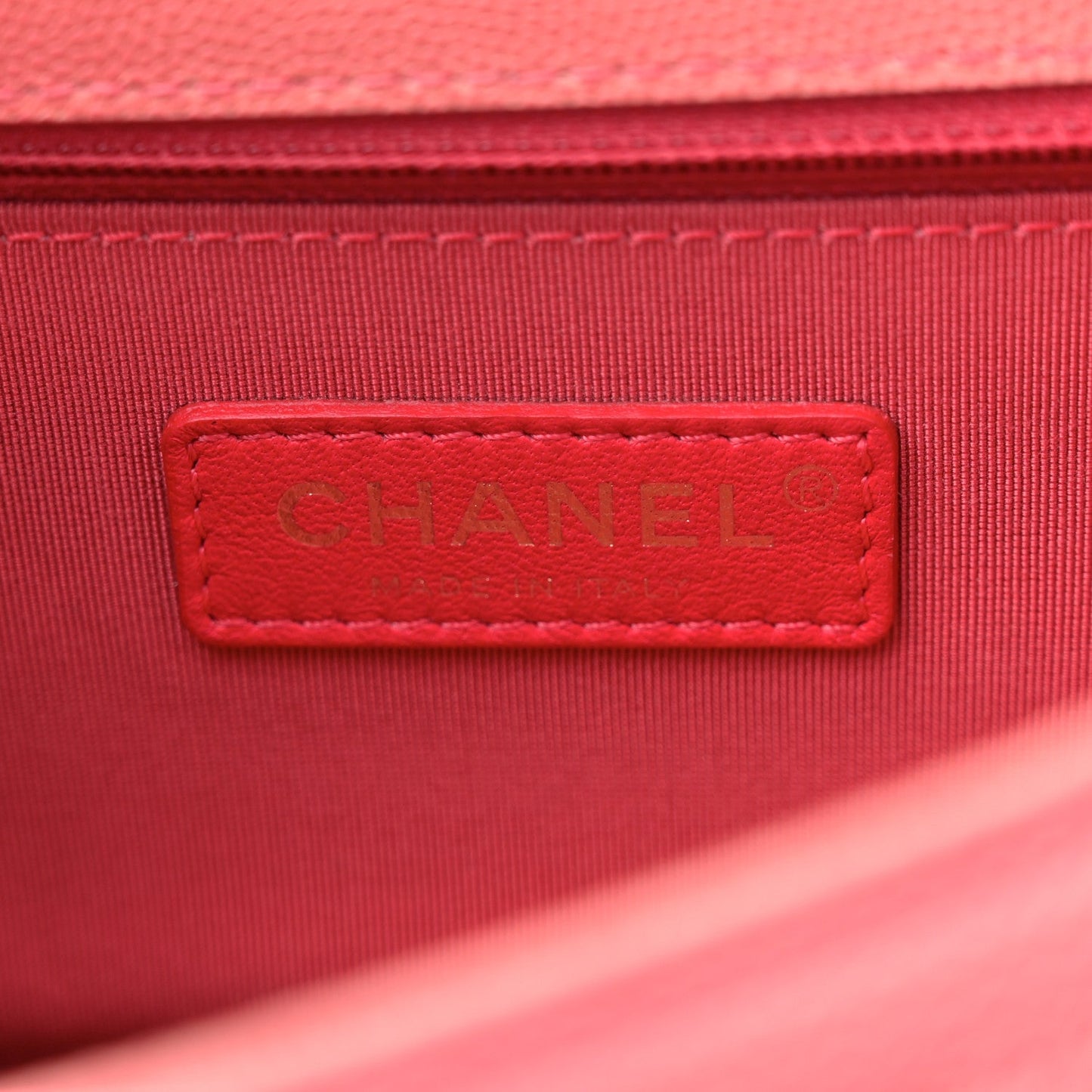 Caviar Quilted Small Sunset On The Sea Flap Coral