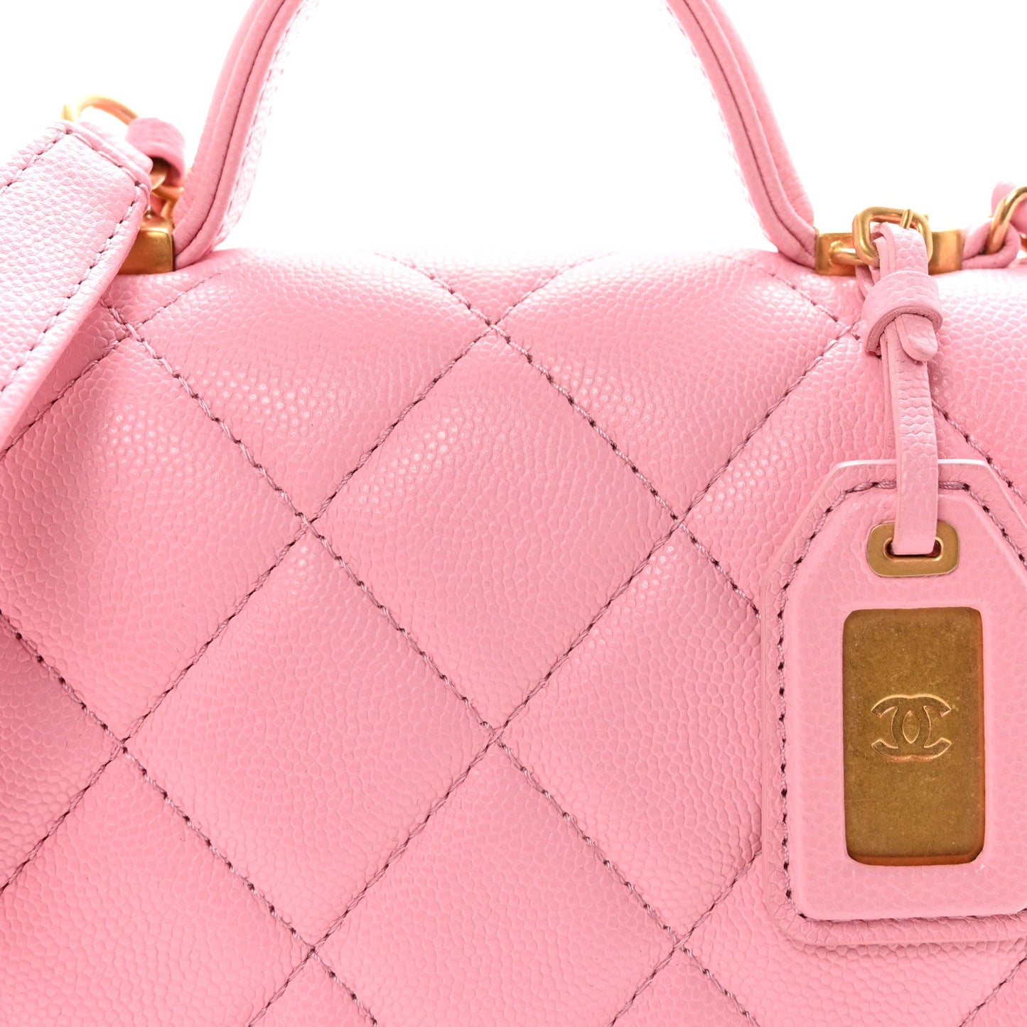 Caviar School Memory Mini Top Handle Flap Light Pink