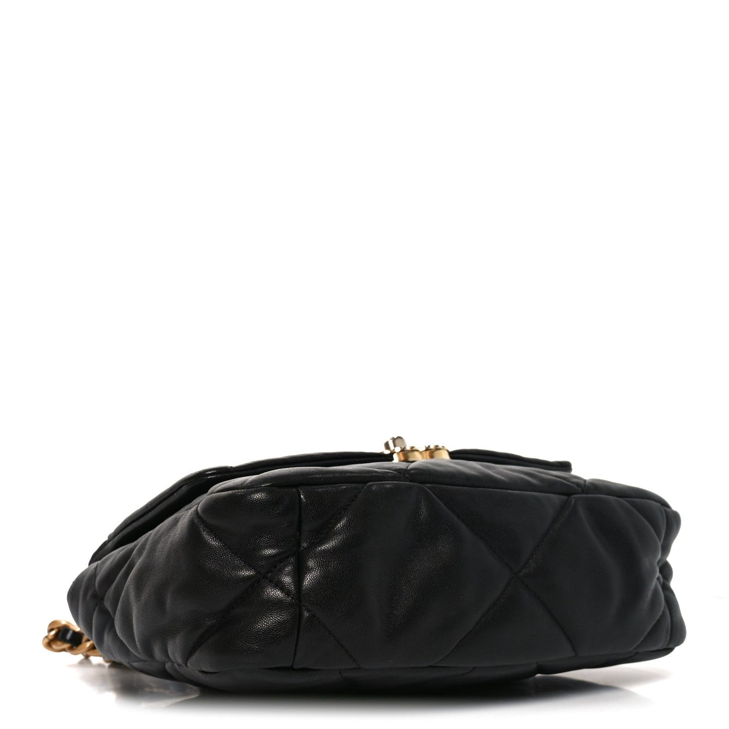 Lambskin Quilted Medium Chanel 19 Flap Black