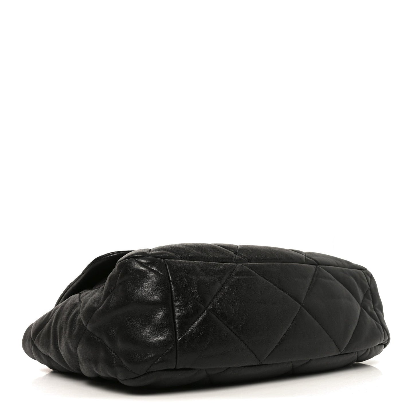 Lambskin Quilted Maxi Chanel 19 Flap Black