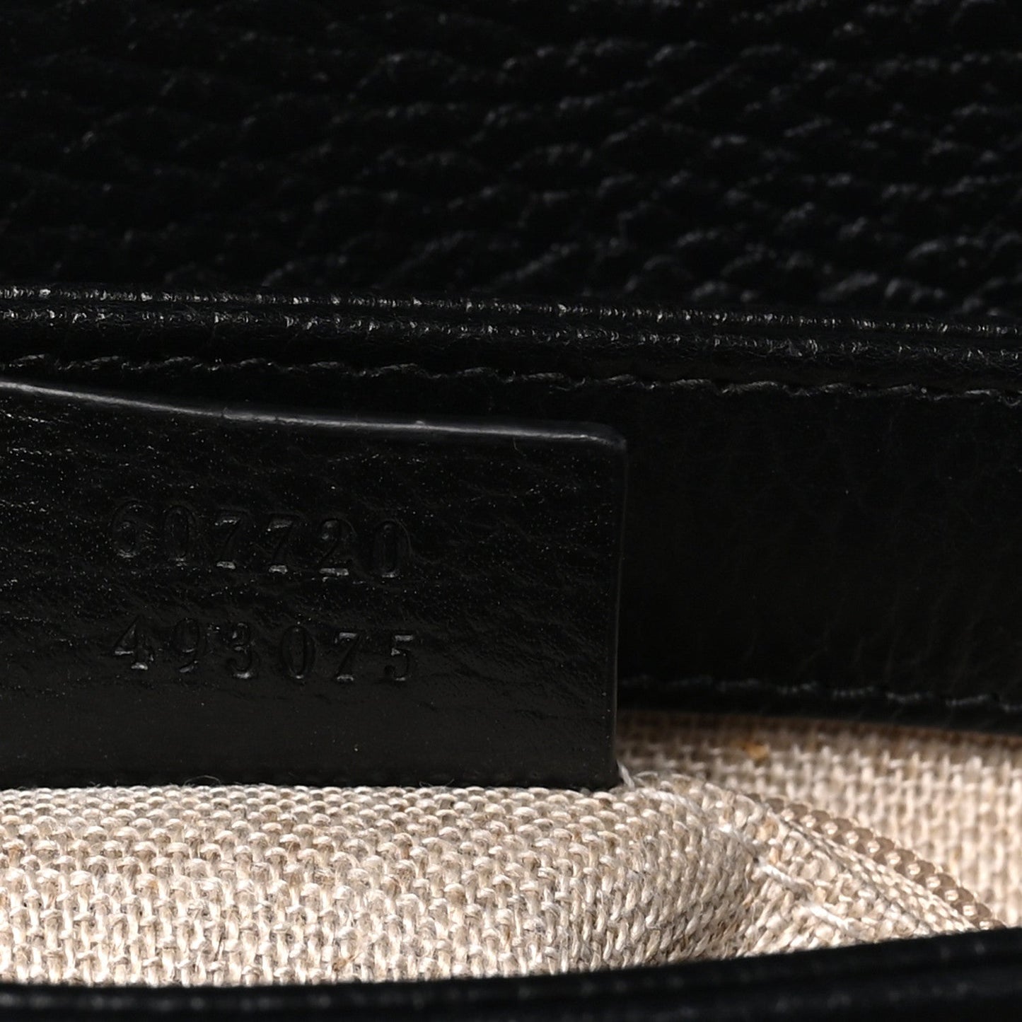 Dollar Calfskin Interlocking G Crossbody Bag Black