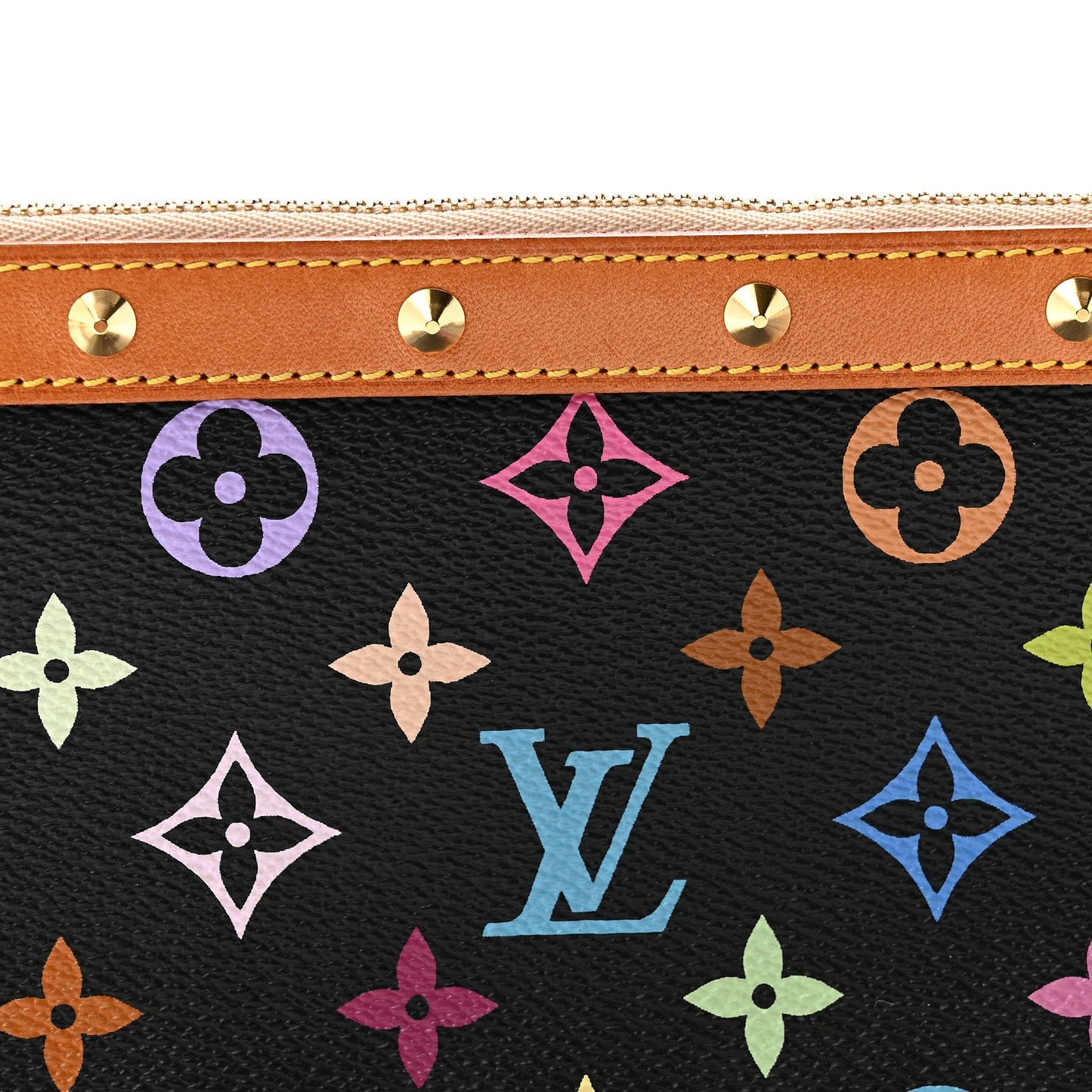Monogram Multicolor Pochette Accessories Black