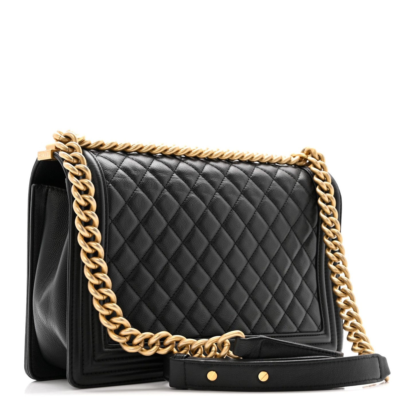 Caviar Quilted New Medium Boy Flap Black