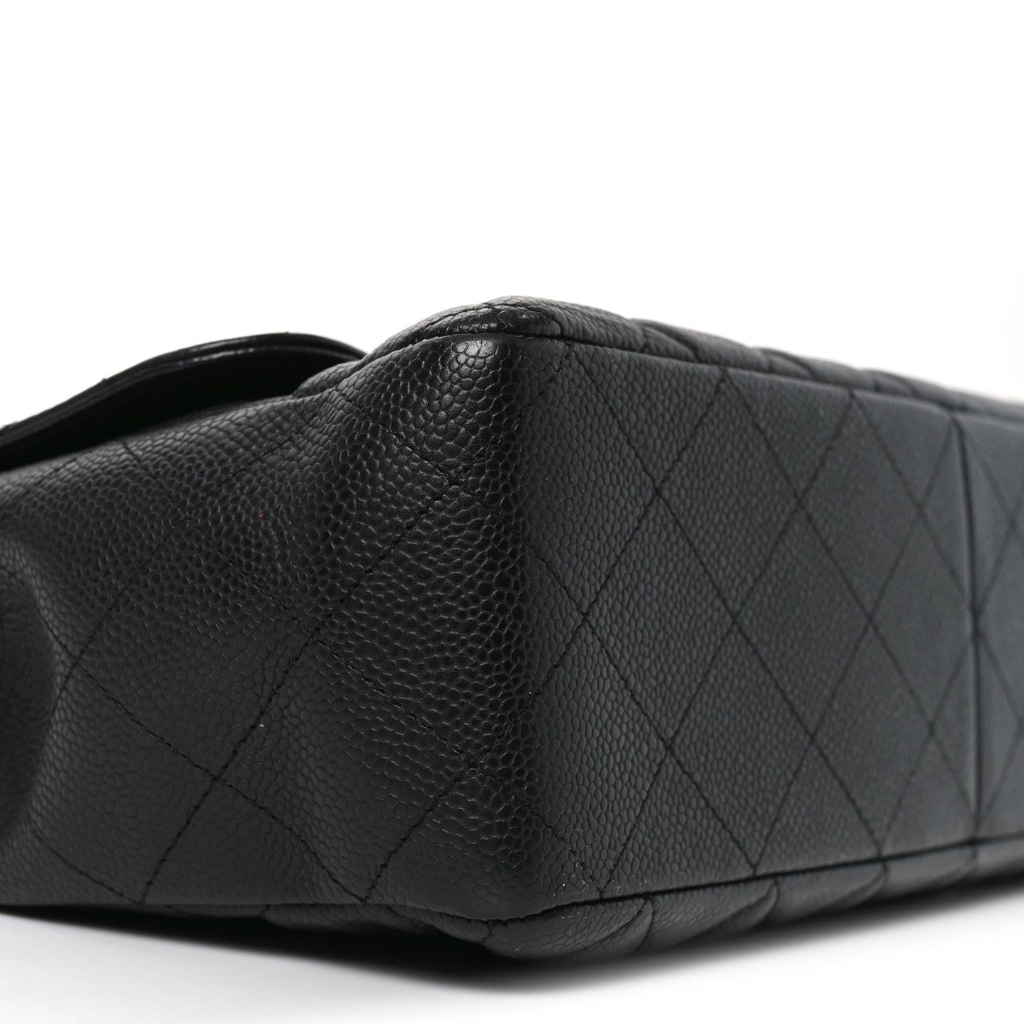 Caviar Quilted Jumbo Single Flap Black