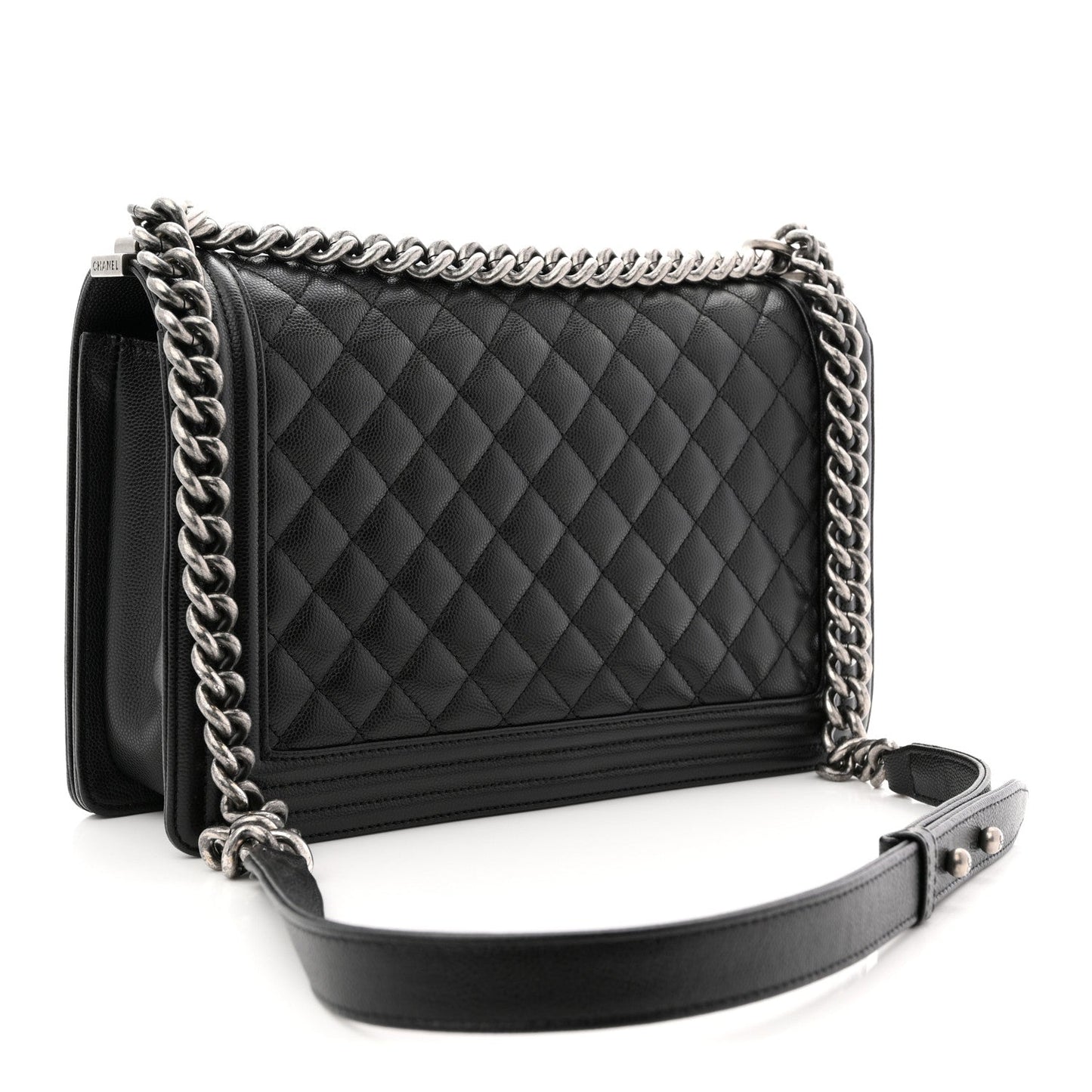 Caviar Quilted New Medium Boy Flap Black