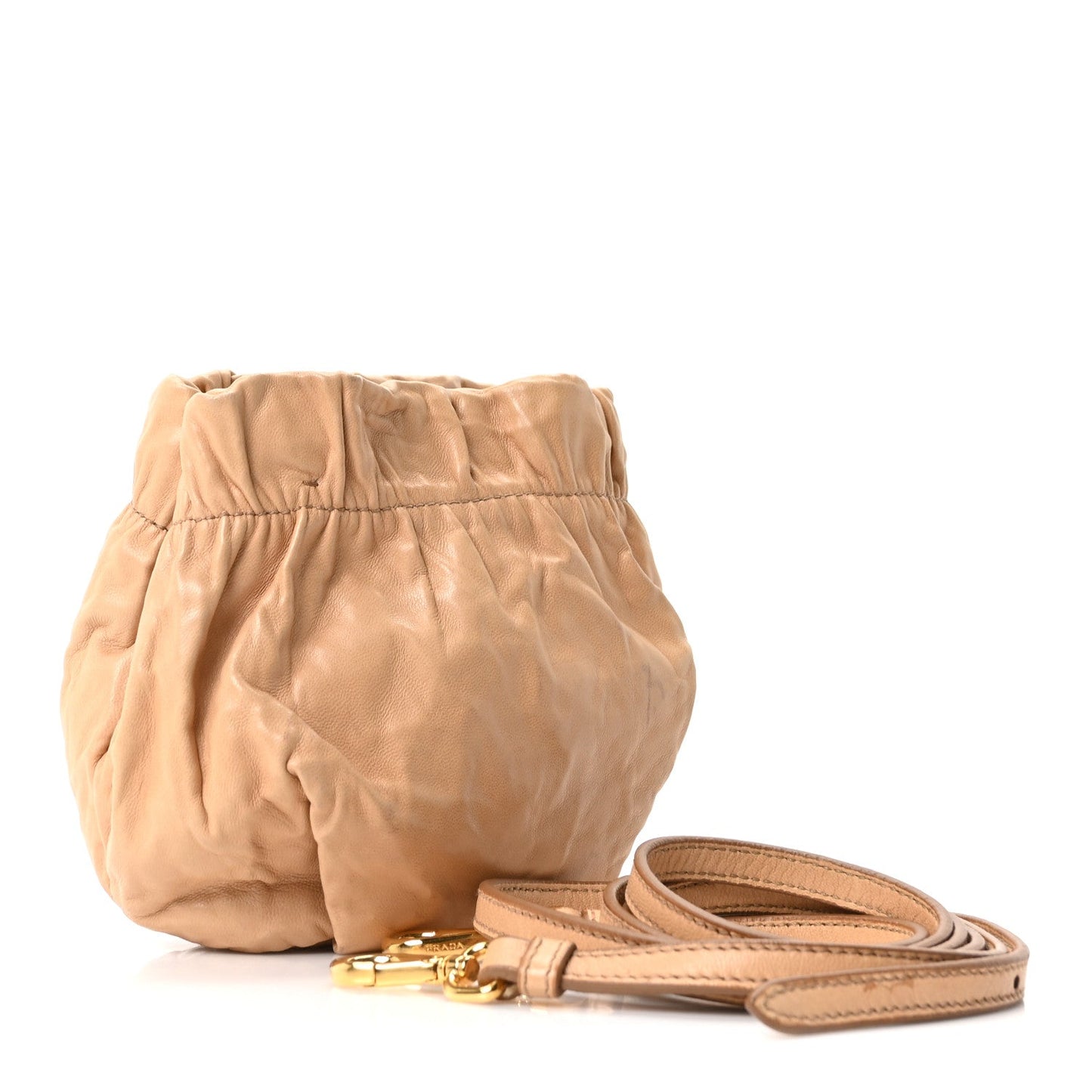 Nappa Antique Bucket Bag Beige