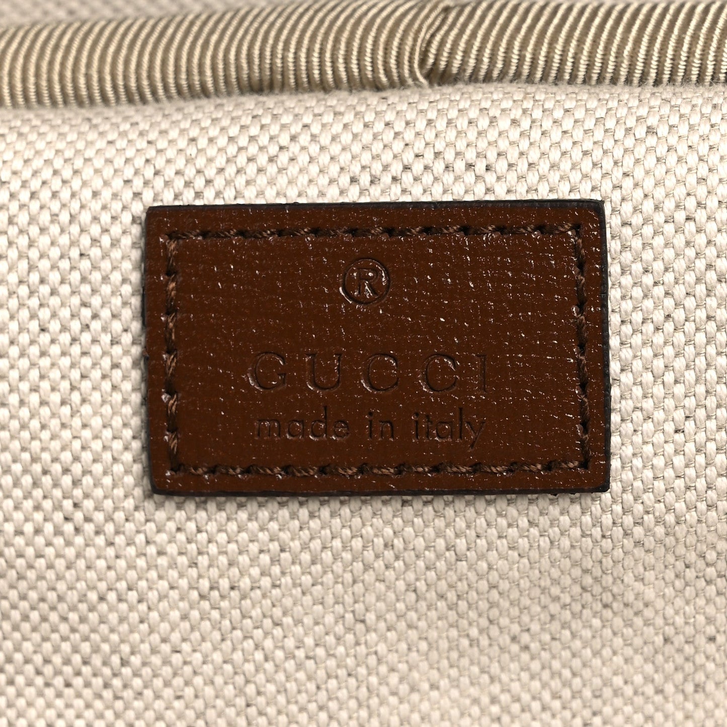 GG Supreme Monogram Azalea Calfskin Retro Interlocking G Small Savoy Cabin Trolley Beige Ebony Brown Sugar