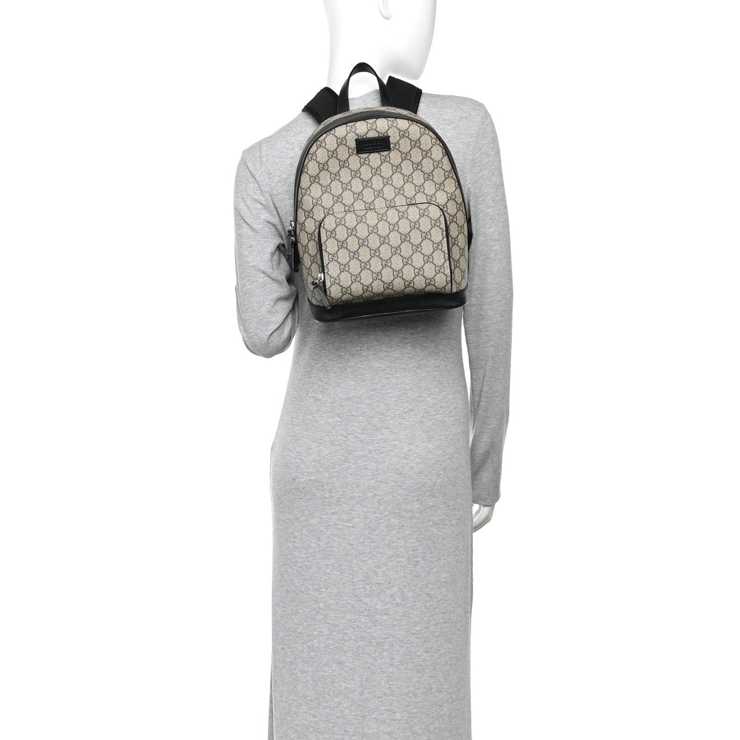 GG Supreme Monogram Small Eden Day Backpack Black