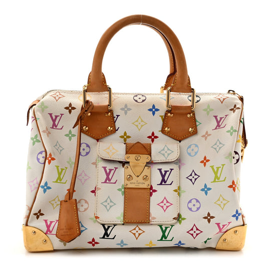 Monogram Multicolor Speedy 30 White