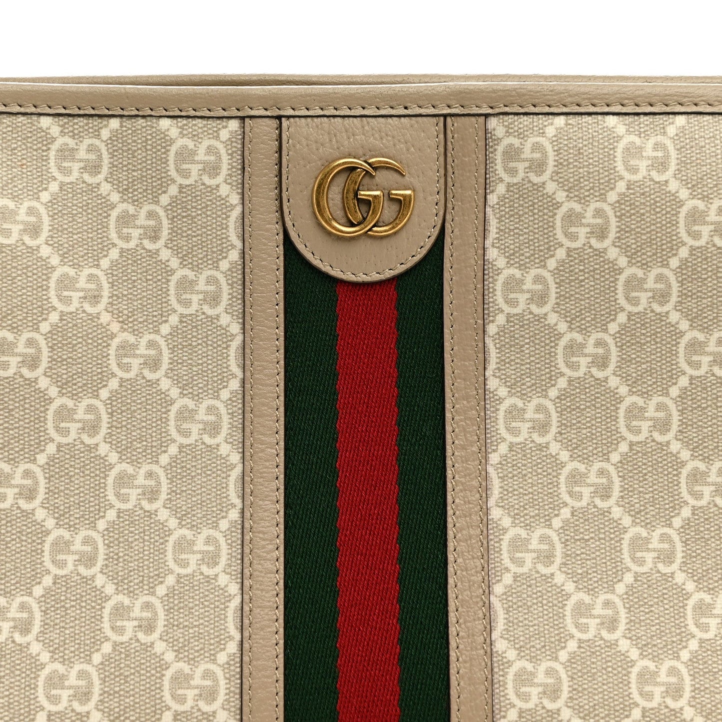 GG Supreme Monogram Web Ophidia GG Toiletry Case Beige Mystic White Oatmeal