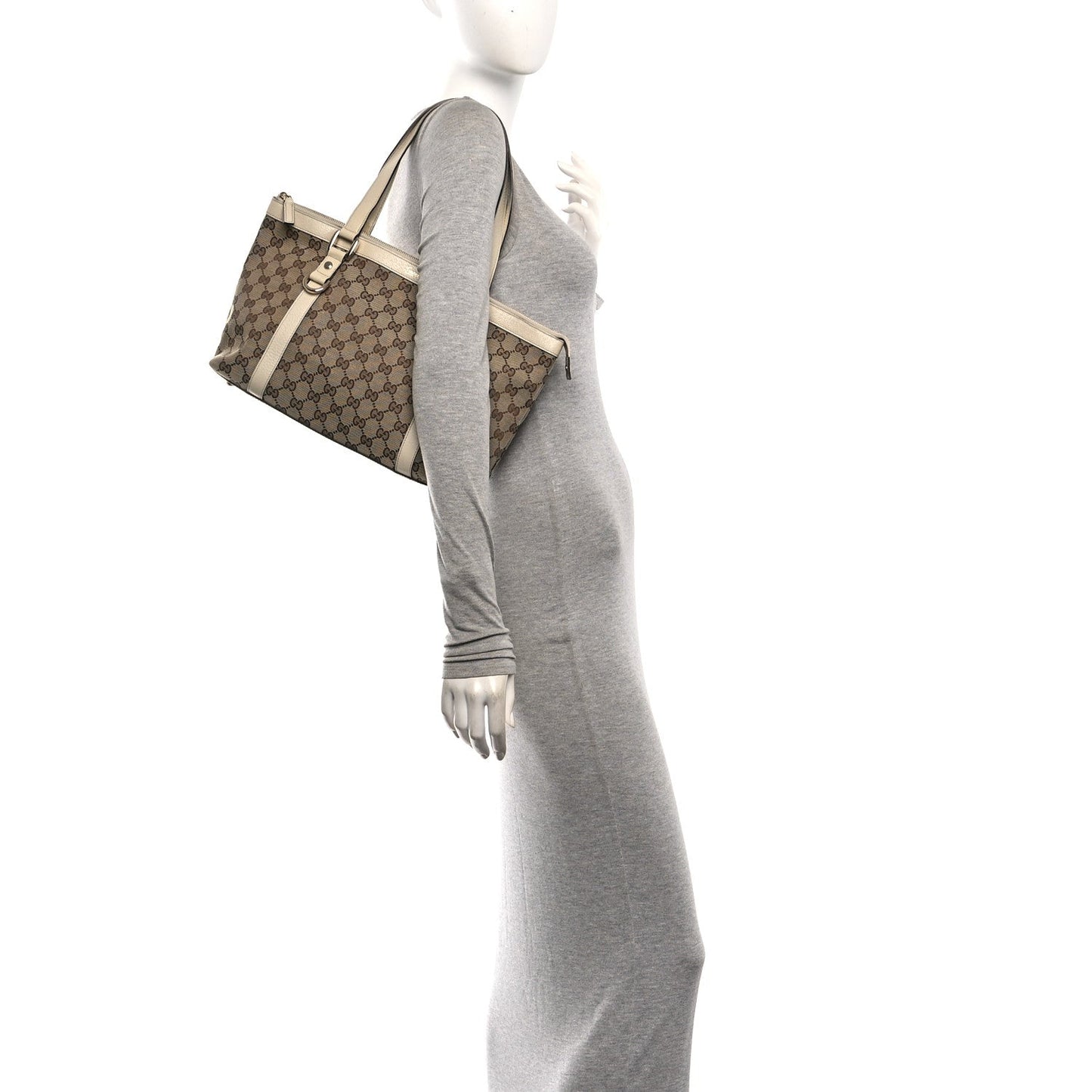 Monogram Medium Abbey Tote Off White