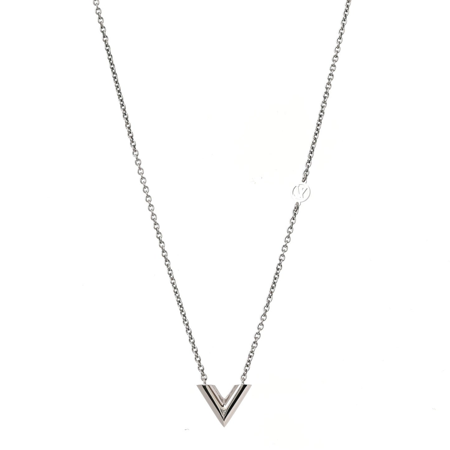 Metal Essential V Supple Necklace Silver