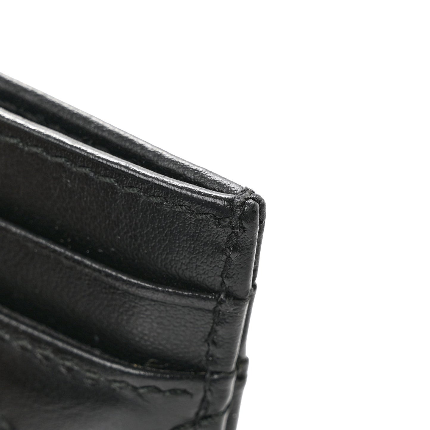 Calfskin Matelasse GG Marmont Card Holder Black