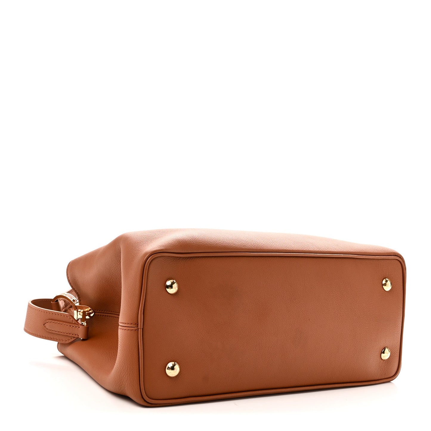 Smooth Grained Calfskin Capucines GM  Souple Cognac