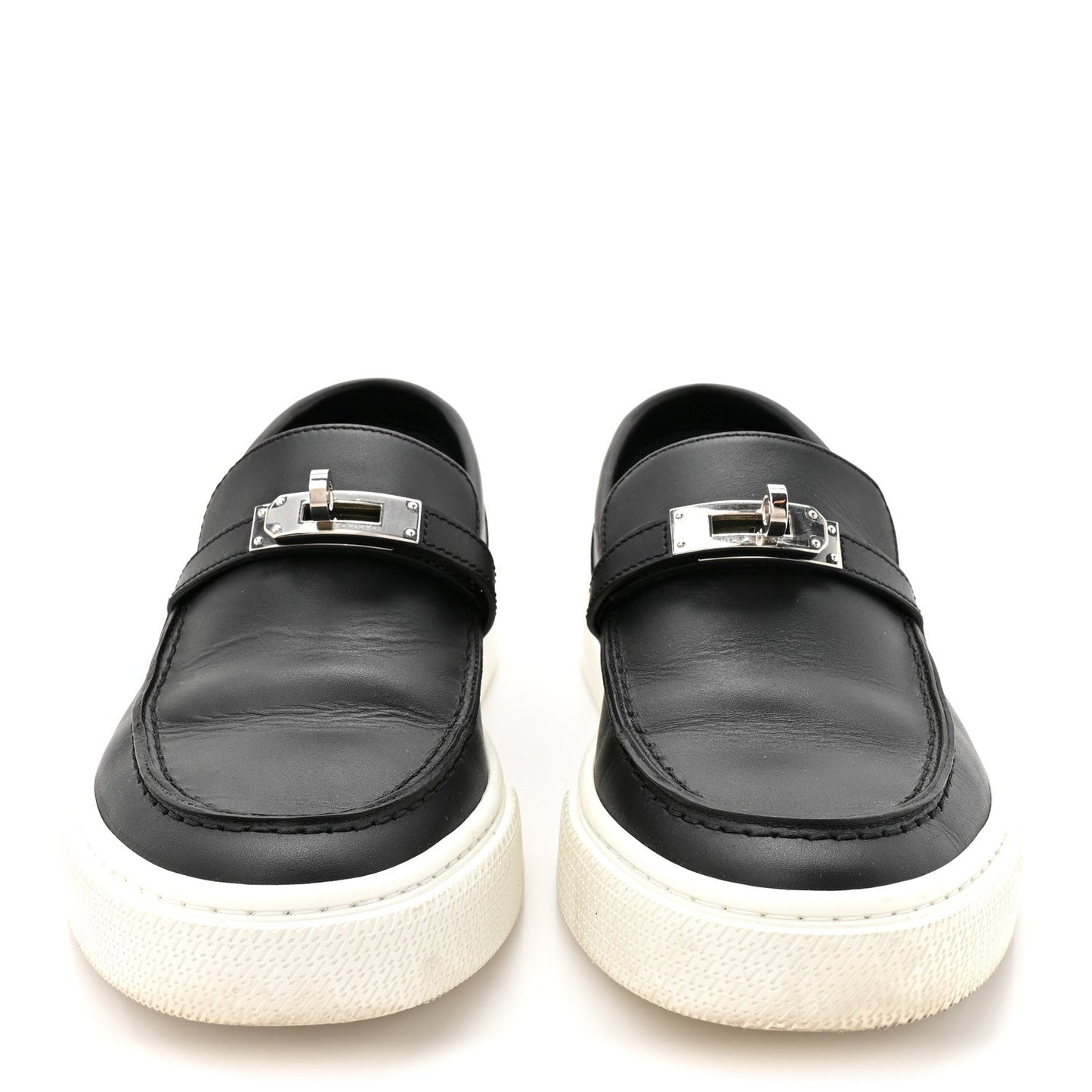 Calfskin Game Slip On Sneakers 38 Black