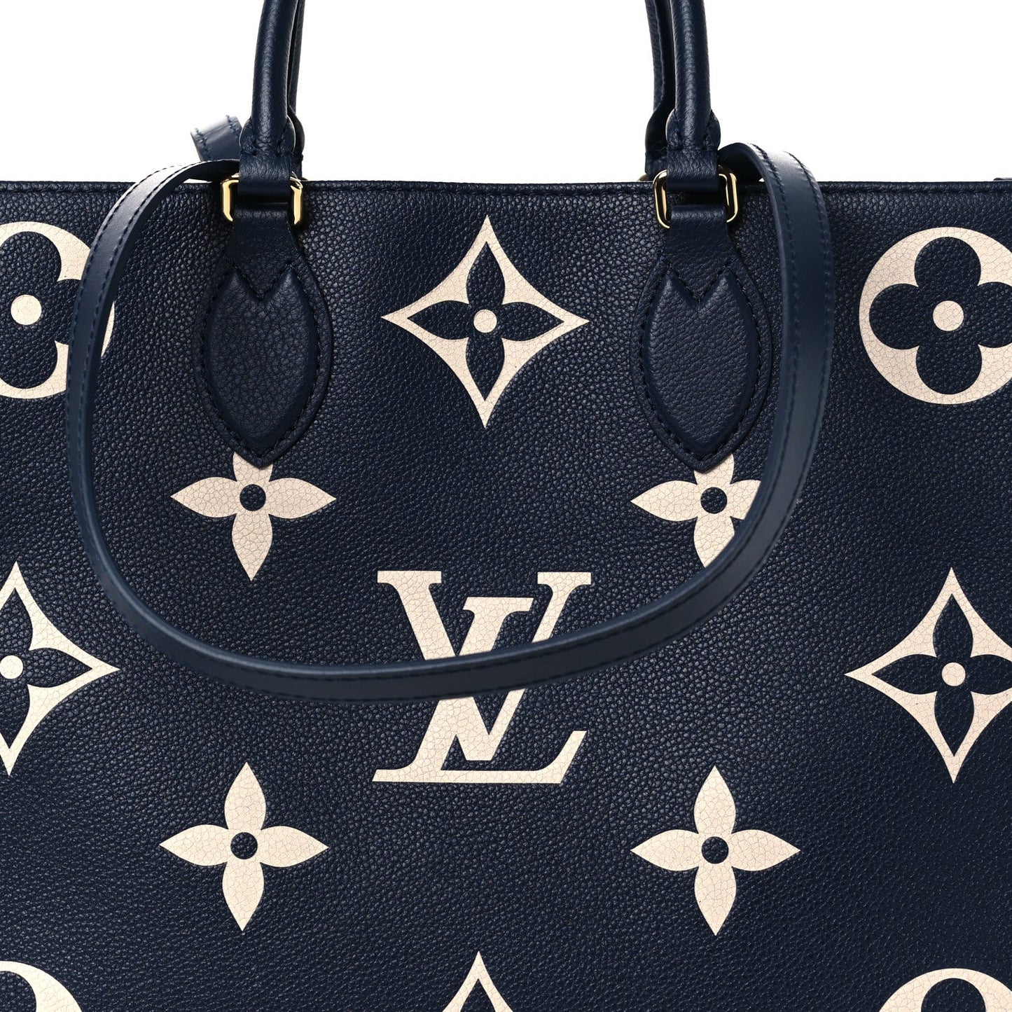 Empreinte Monogram Giant Onthego MM Navy Creme