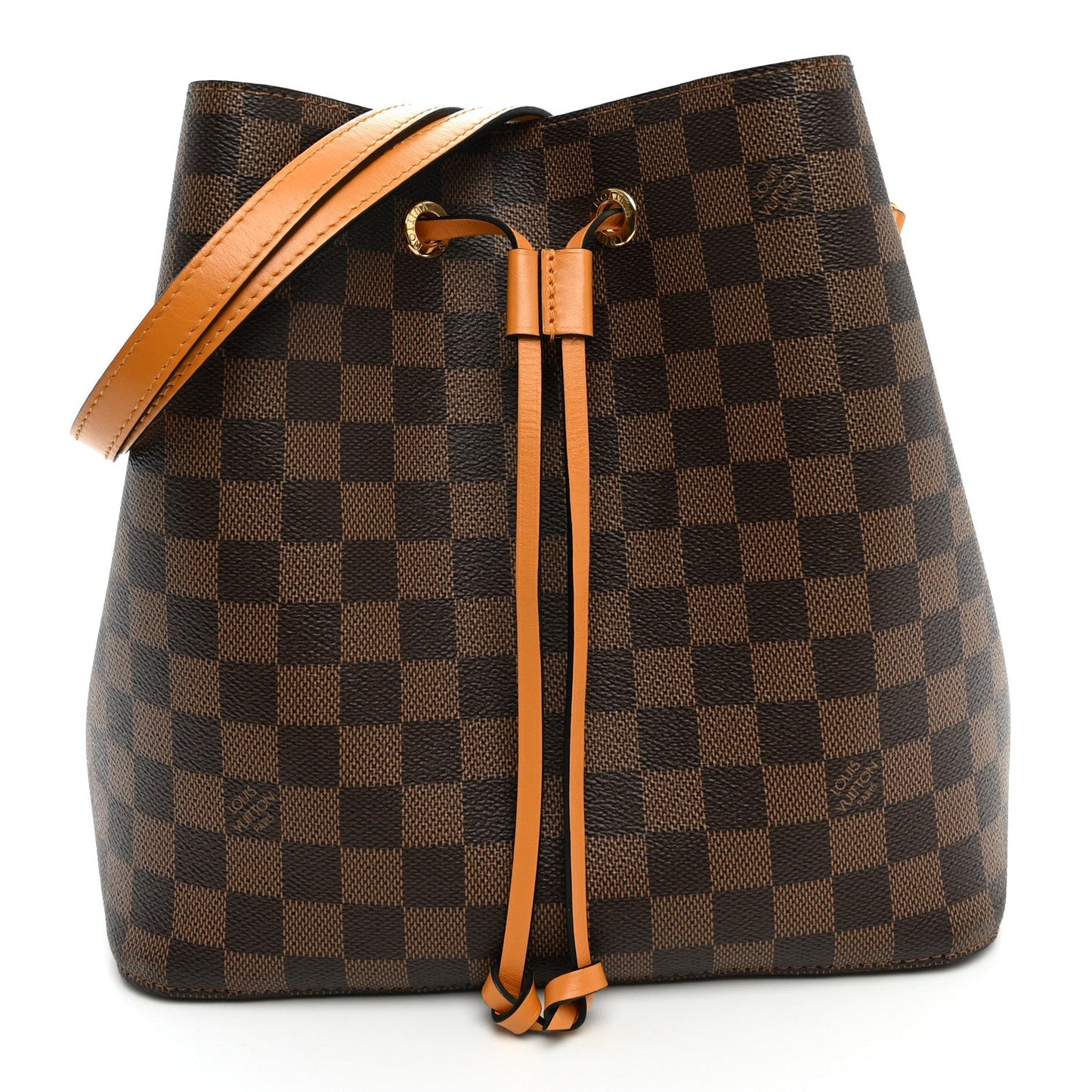 Damier Ebene Neonoe MM Safran
