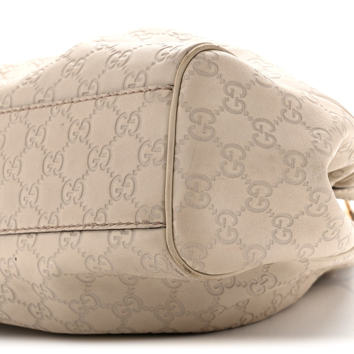 Guccissima Medium Sukey Tote Mystic White