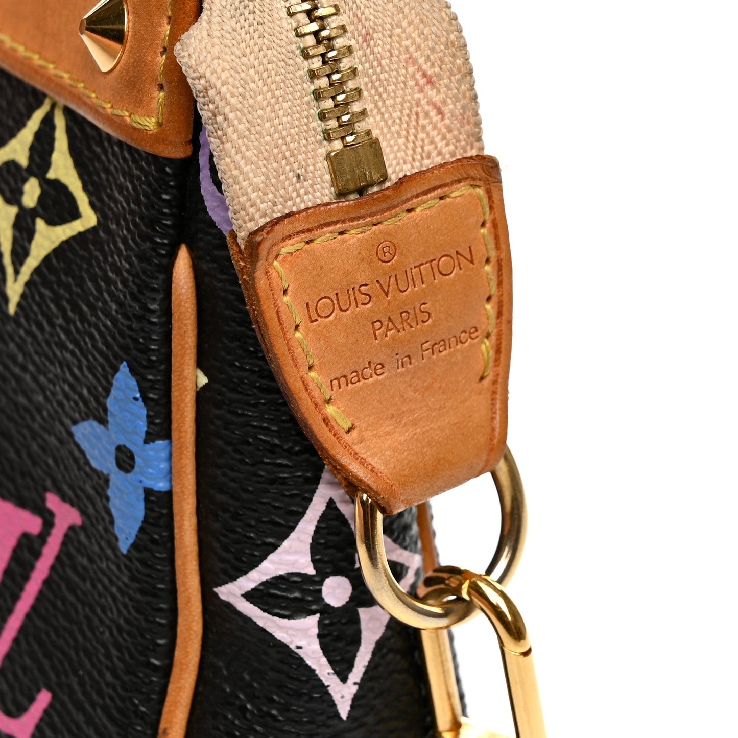 Monogram Multicolor Pochette Accessories Black