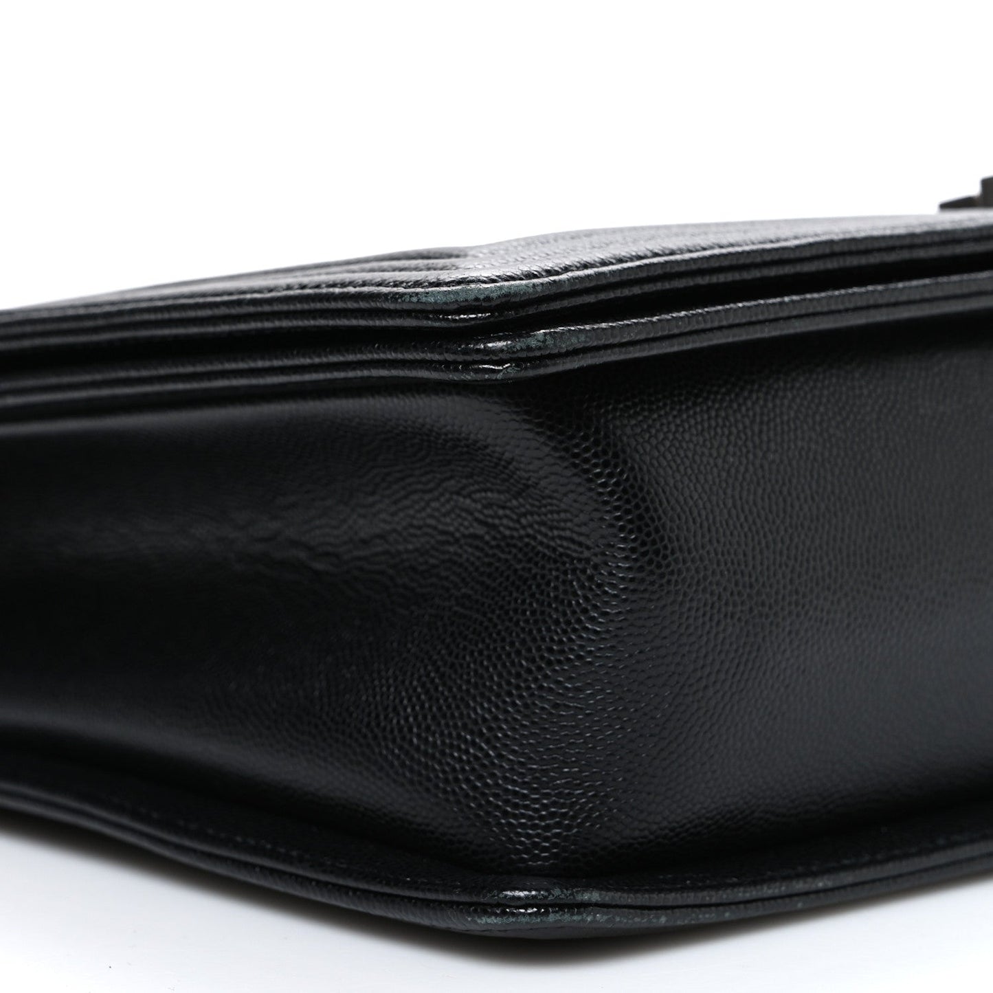 Caviar Quilted Large Boy Flap Black