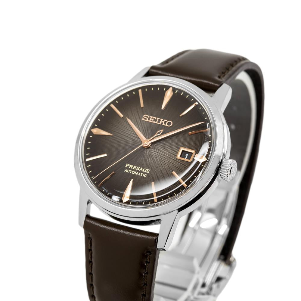Seiko Men's SRPJ17J1 Presage Brown Watch