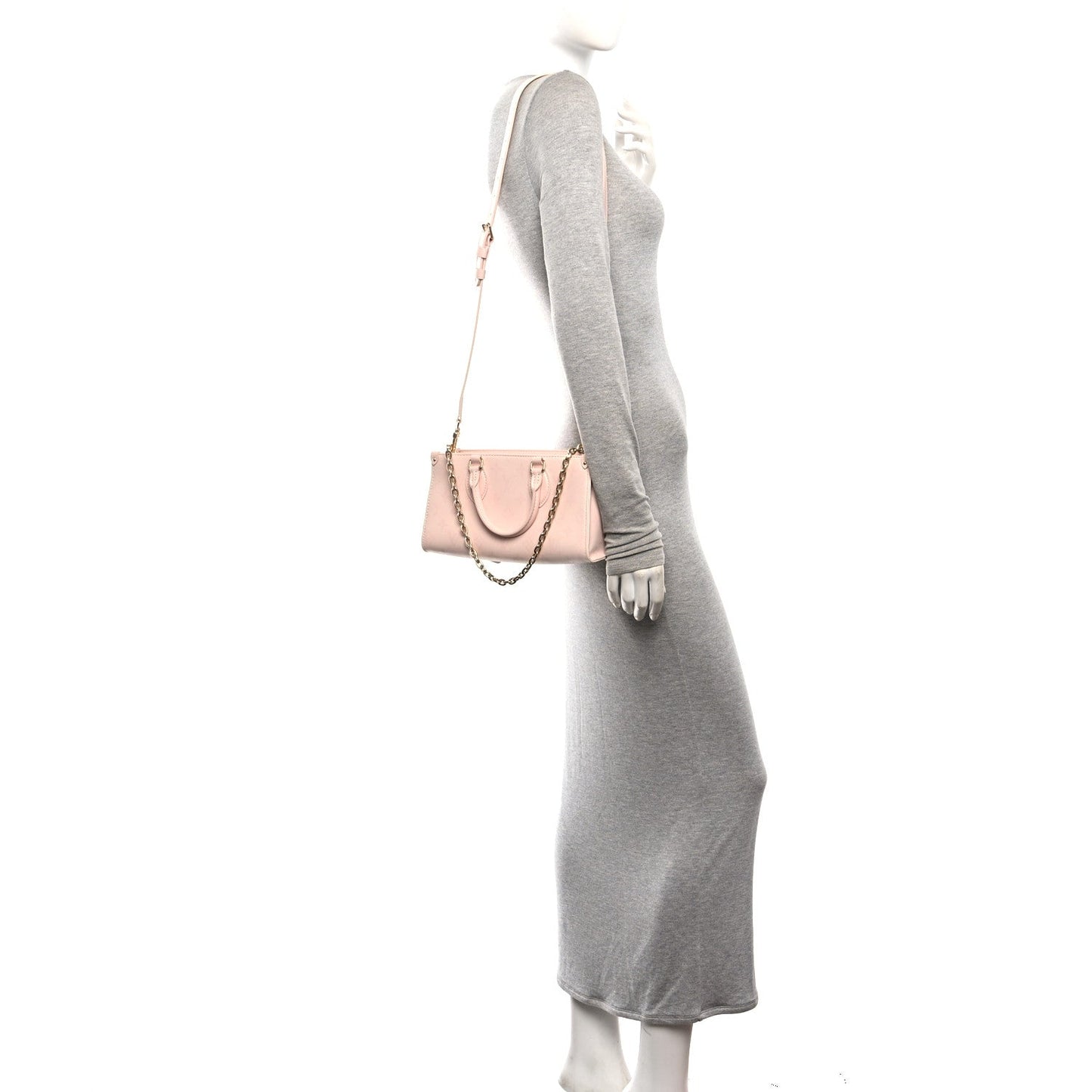 Calfskin OnTheGo East West Pearl Pink