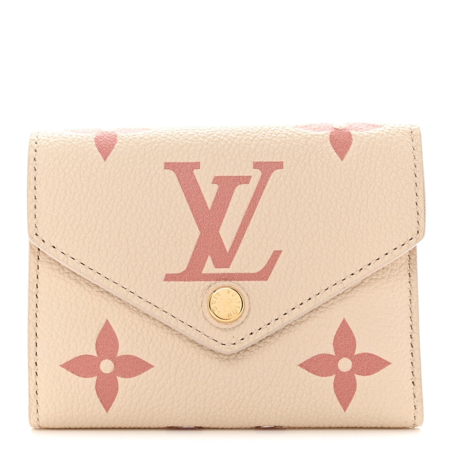 Empreinte Monogram Giant Victorine Wallet Creme Bois De Rose