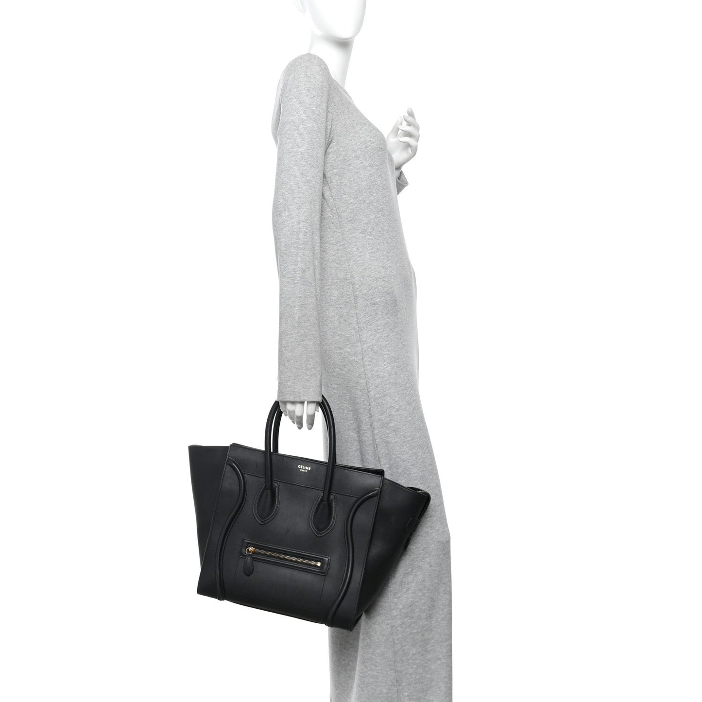Smooth Calfskin Mini Luggage Black