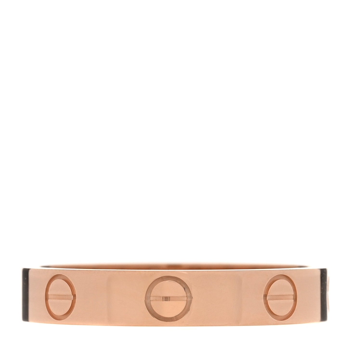18K Pink Gold 3.5mm LOVE Wedding Band Ring 55 7.25