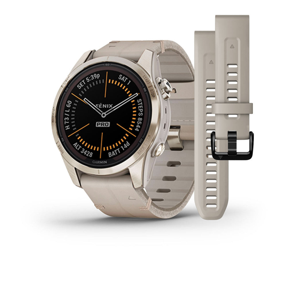Garmin 010-02776-30 fēnix® 7S Pro – Sapphire Solar Edition Digital Men's Watch