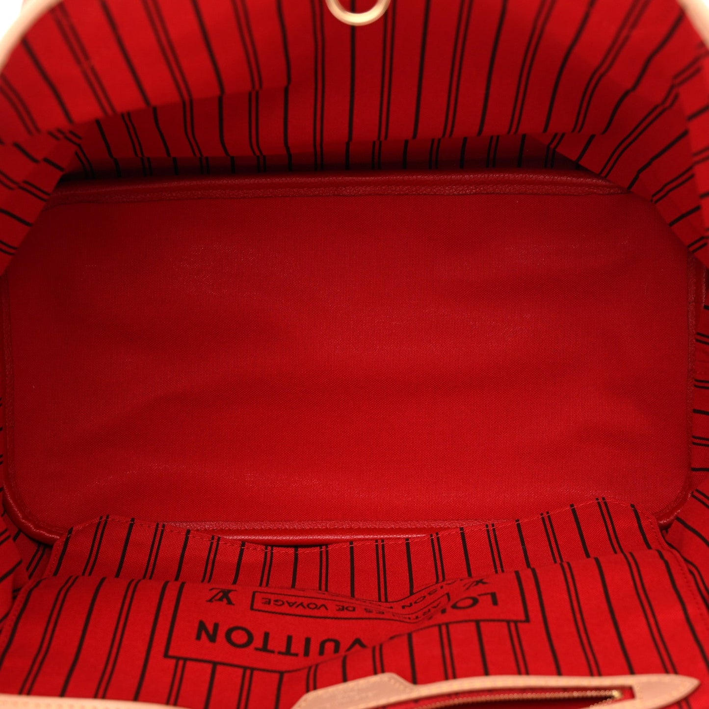 Monogram Inside Out Neverfull Bandouliere MM Rouge Sari