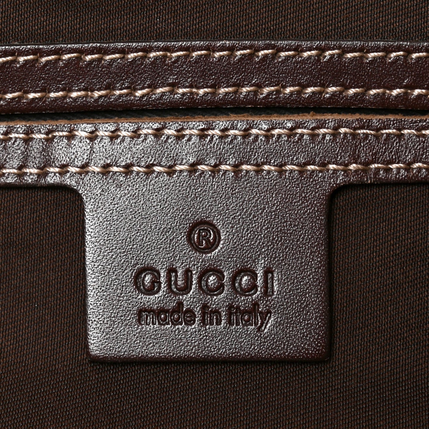 GG Supreme Monogram Medium Flat Messenger Bag Dark Brown