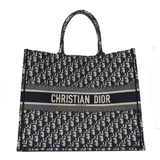 Oblique Large Book Tote Blue Multicolor