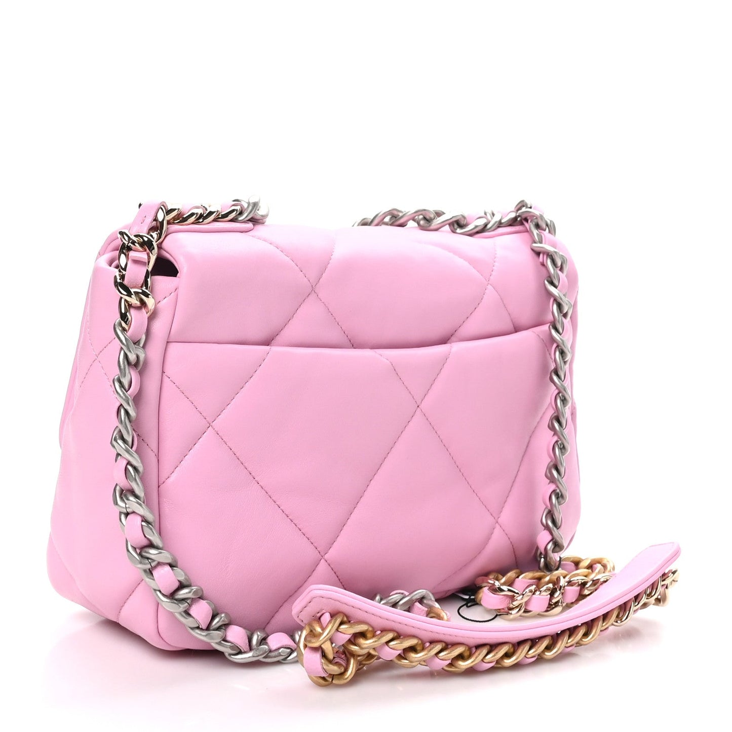 Lambskin Quilted Medium Chanel 19 Flap Lilac
