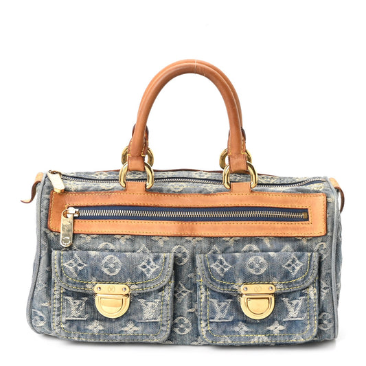 Monogram Denim Neo Speedy Blue