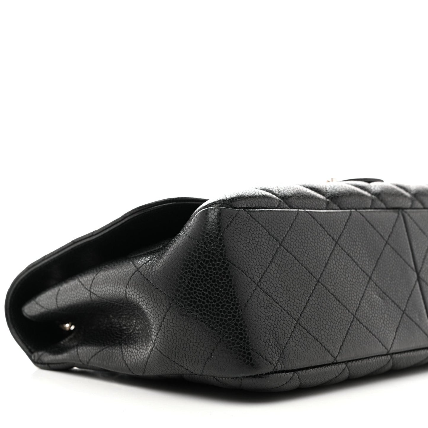 Caviar Quilted Jumbo Single Flap Black