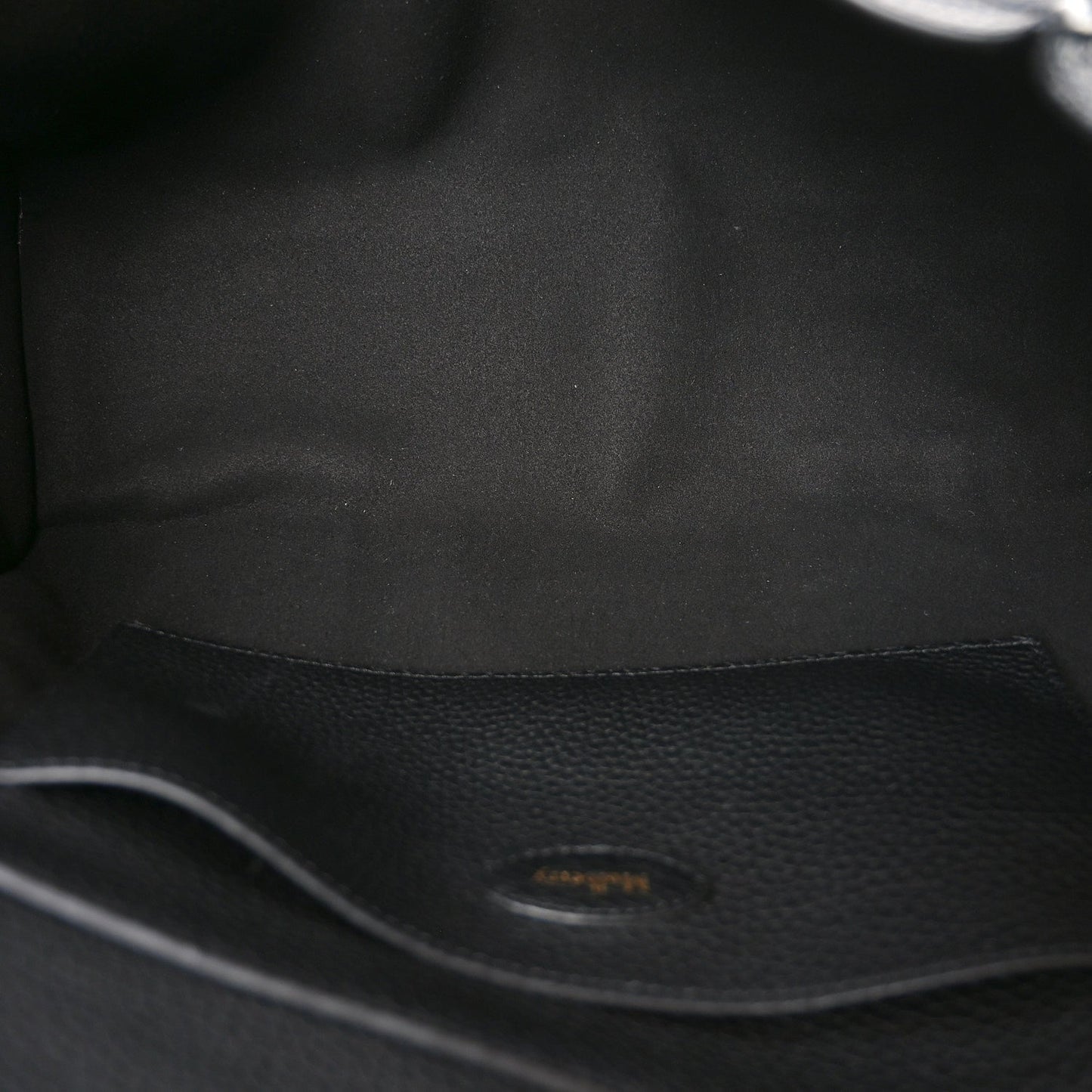 Heavy Grain Small Soft Bayswater Satchel Black